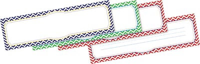 Barker Creek Chevron Nautical Nametag & Name Plate Set, 81/Set (BC3983)