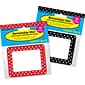 Barker Creek Dots Nametag Set, 2 Designs, 90/Set (BC1550)