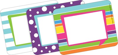 Barker Creek Self-adhesive Happy School Name Tags, 12 x 3.5, 81/Set (BC3987)