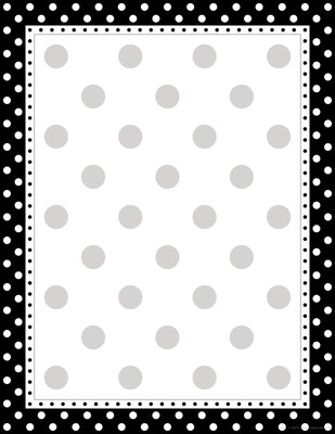 Barker Creek Dots Computer Paper, 8.5" x 11", 60 lbs., Assorted Colors, 100 Sheets/Pack (BC3556)