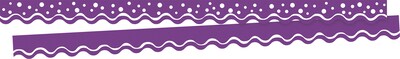Barker Creek Double-Sided Scalloped Border Set, 36" x 2.25", Happy, 8 designs, 104/Set (BC3874)