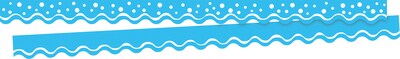 Barker Creek Double-Sided Scalloped Border Set, 36" x 2.25", Happy, 8 designs, 104/Set (BC3874)