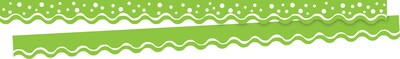 Barker Creek Double-Sided Scalloped Border Set, 36" x 2.25", Happy, 8 designs, 104/Set (BC3874)