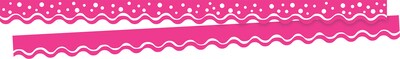 Barker Creek Double-Sided Scalloped Border Set, 36" x 2.25", Happy, 8 designs, 104/Set (BC3874)