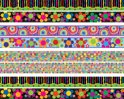 Barker Creek Just Groovy Border Set, 4 Designs, 48/Set (BC3532)
