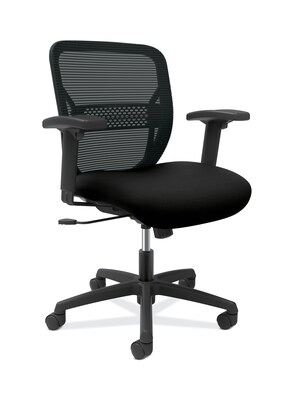 HON Gateway Fabric/Mesh Mid-Back Task Chair, Black (HONGTWAYE)