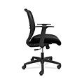 HON Gateway Task Chair, Mid-Back, Swivel-Tilt, Fixed Arms, Black Fabric and Mesh (HONGVFMZ1ACCF1G)