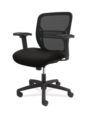 HON Gateway Fabric/Mesh Mid-Back Task Chair, Black (HONGTWAYE)