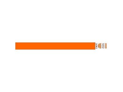 Tyvek Crowd Control Wristbands, Orange, 500/Carton (WR101OR)