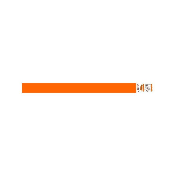 Tyvek Crowd Control Wristbands, Orange, 500/Carton (WR101OR)