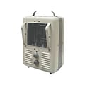 TPI 188 TASA 1500 Watt Fan-Forced Portable Heater, Gray (08004102)