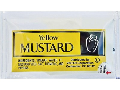 Vistar Mustard 0.16 Oz. 200/Carton (PPIVENL065)