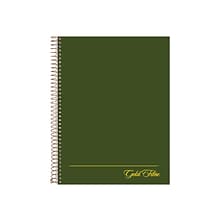 Ampad Gold Fibre Subject Notebooks, 7.25 x 9.5, Cornell, 84 Sheets, Green (20-816)