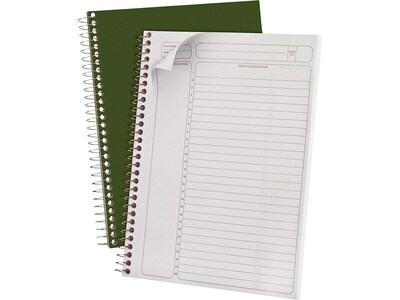Ampad Gold Fibre Subject Notebooks, 7.25" x 9.5", Cornell, 84 Sheets, Green (20-816)