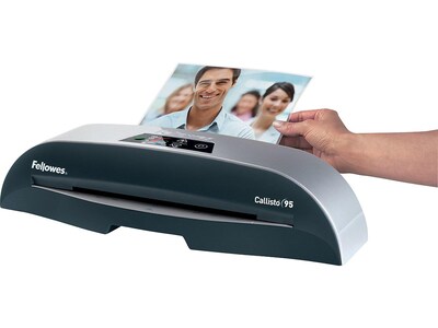 Fellowes Callisto 95 Thermal & Cold Laminator, 9.5" Width, Silver/Black (5728401)