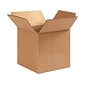 4" x 4" x 4" Standard Shipping Boxes, 32 ECT, Kraft, 25/Bundle (40404)