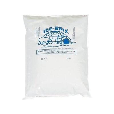 Ice Brix Refrigerant Cold Gel Packs, 6 x 4 x 0.75, 8 oz, 36/Carton (IB8BPD)