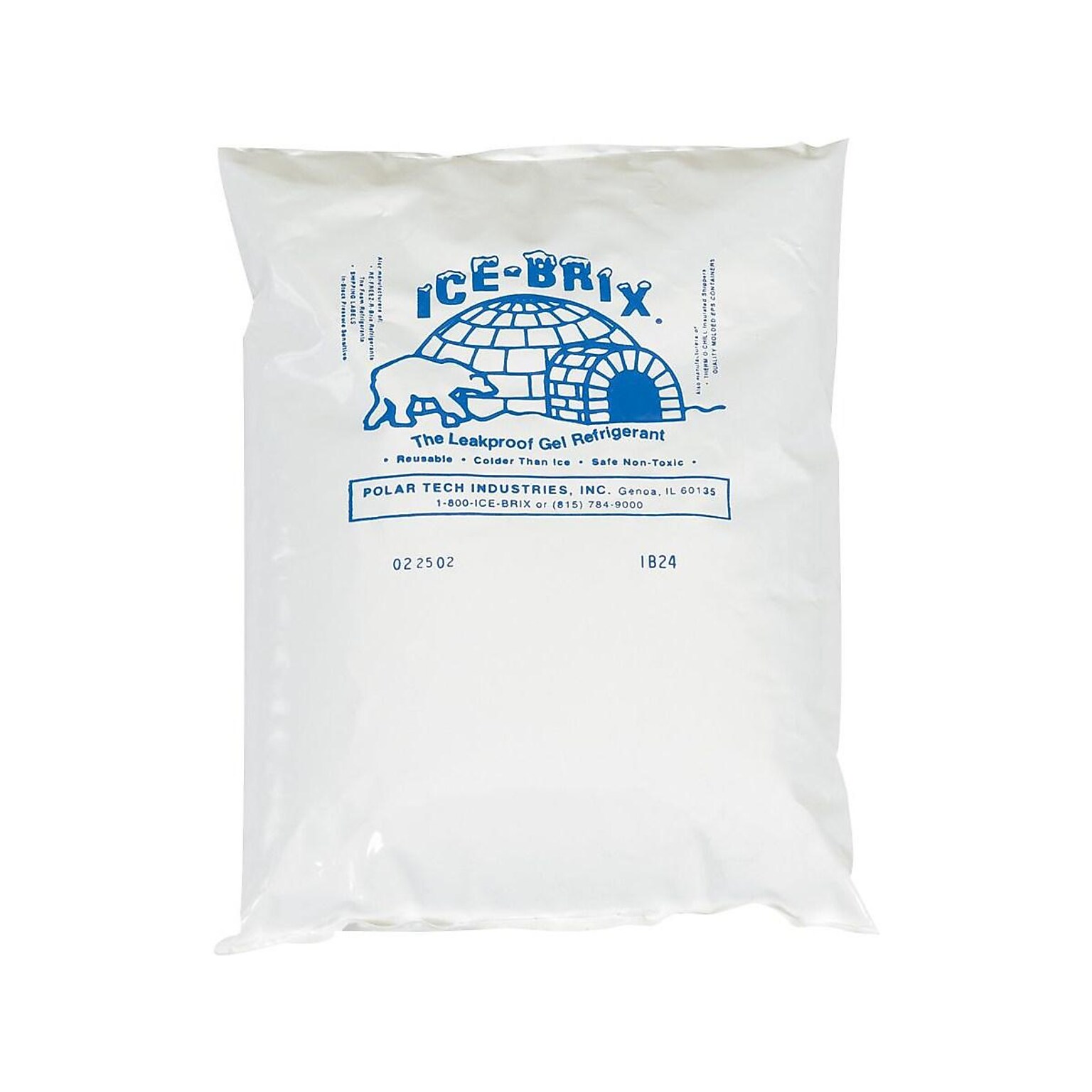 Ice-Brix Moisture Resistant Cold Packs, 8 oz., 6 x 4, 36/Carton (IB8BPD)