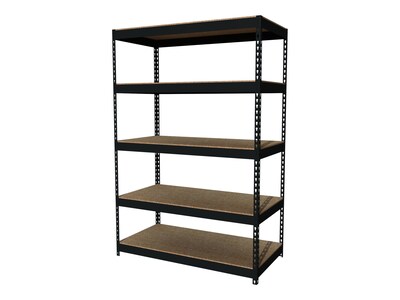 Iron Horse 3800 lb. Rivet Series 5-Shelf Metal Unit, 48"W, Black (17313)