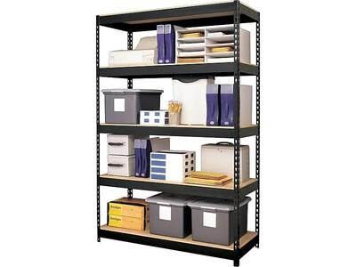 Iron Horse 3800 lb. Rivet Series 5-Shelf Metal Unit, 48"W, Black (17313)