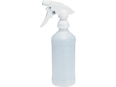 Plastic Spray Bottle with Nozzle - White Opaque 32 oz