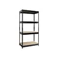 Iron Horse Rivet Series 4-Shelf Metal Unit, 30W, Black (17125)