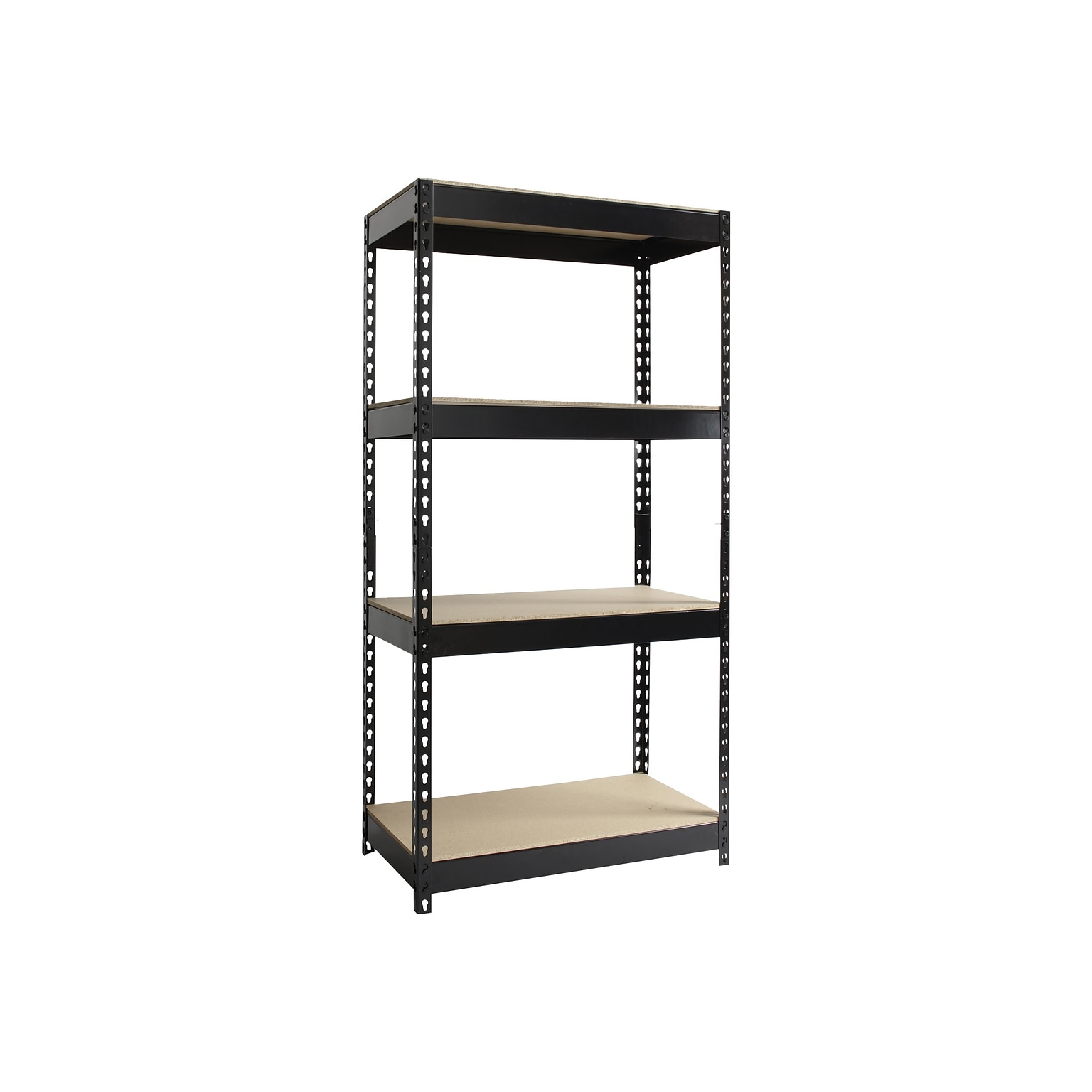 Iron Horse Rivet Series 4-Shelf Metal Unit, 30W, Black (17125)