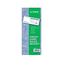 TOPS Credit Card Sales 3-Part Carbonless Receipt, 3.25L x 7.88W, 100/Pack (TOP 38538)