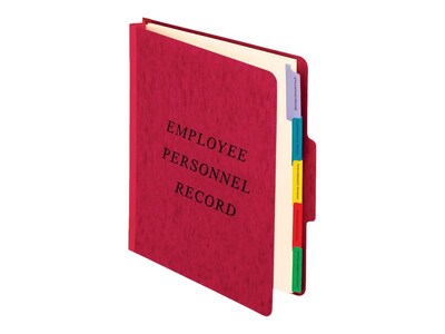 Pendaflex® Employee Personnel Folders, 1/3-Cut Top Tab, 5 Dividers, Each (SER-1-ER)