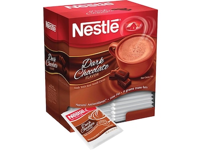 Nestle Dark Chocolate Hot Cocoa, 0.71 oz., 50/Box (NES70060)