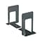 Universal Jumbo Deluxe 5.88 Steel Book Ends, Black, Pair (UNV54095)