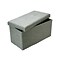 Simplify Faux Linen Double Folding Storage Ottoman (F-0637-Grey)
