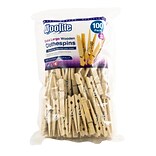 Woolite Extra Large Wooden Clothespins, 100/Pack (W-82646)