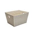 Simplify Large Grommet Storage Bin in Faux Jute