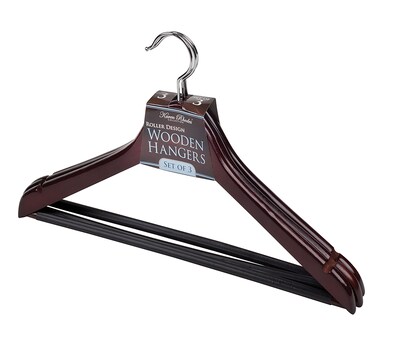 Simplify 3 Pack Mahogany Roller Hangers