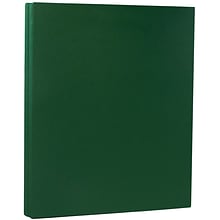 JAM Paper® Matte Cardstock, 8.5 x 11, 130lb Dark Green, 25/pack (64432381)