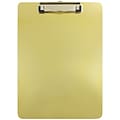 JAM Paper® Aluminum Clipboard, Letter Size, 9 x 12 1/2, Gold Clip Board, Sold Individually (331ALCgo)