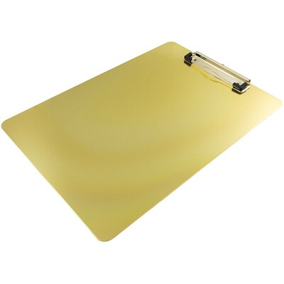 JAM Paper Aluminum Clipboard, Letter Size, Gold (331ALCGOZ)