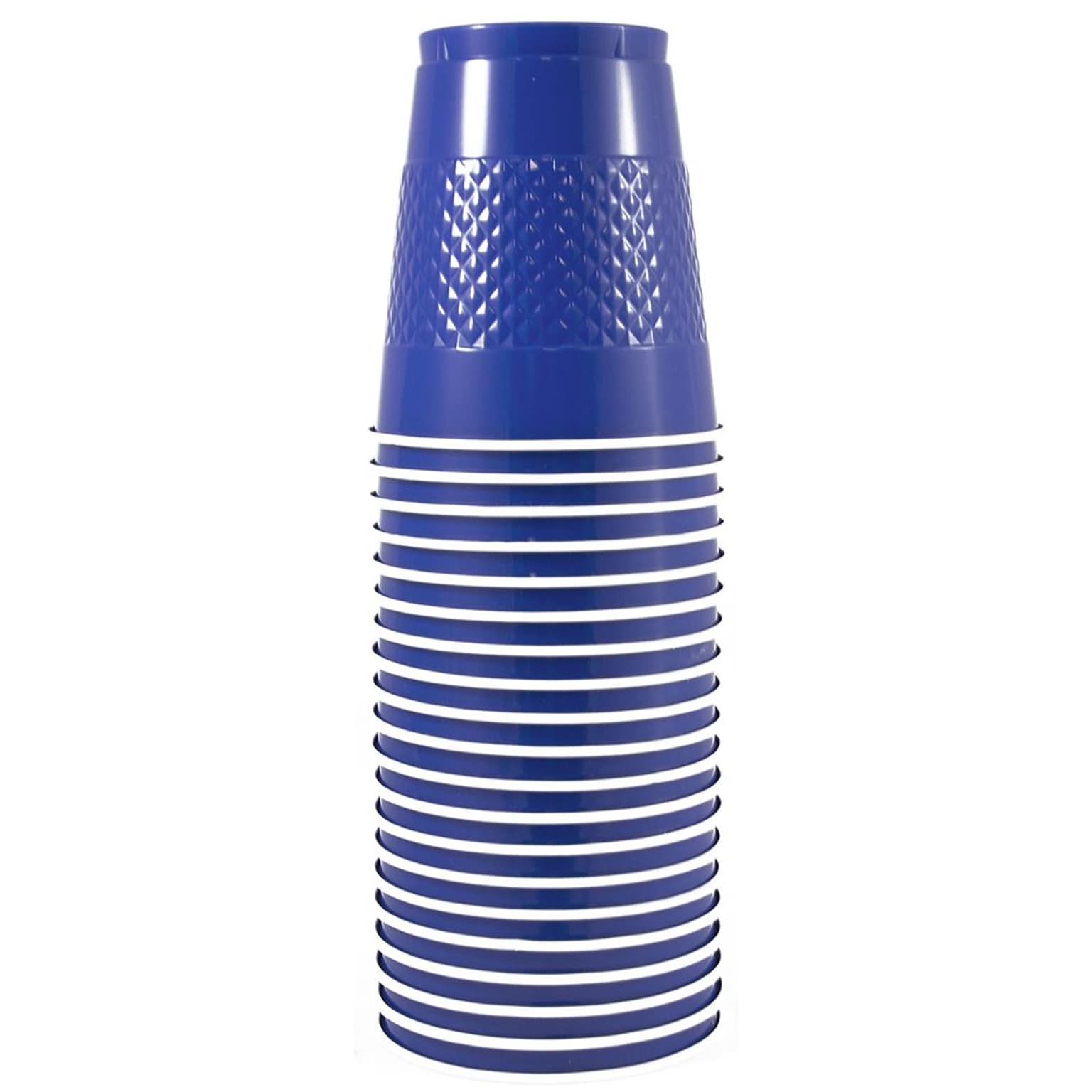 JAM Paper® Bulk Plastic Party Cups, 12 oz, Blue, 200 Glasses/Box (2255520701b)