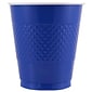 JAM Paper® Bulk Plastic Party Cups, 12 oz, Blue, 200 Glasses/Box (2255520701b)