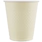JAM Paper® Bulk Plastic Party Cups, 12 oz, Ivory, 200 Glasses/Box (2255520709b)
