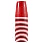 JAM Paper® Plastic Cups, 12 oz, Red, 200/box (2255520700b)