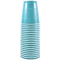 JAM Paper® Bulk Plastic Party Cups, 12 oz, Sea Blue, 200 Glasses/Box (2255520702b)