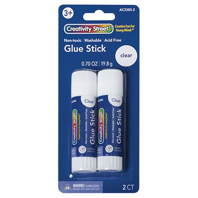 Pacon WashableRemovable Glue Sticks, 0.7 oz., 12/Pack (PACAC33852)