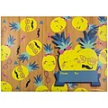 JAM Paper® Bubble Mailers, Small, 6 x 10, Pineapple Love Design, 6/pack (526SSDE358S)