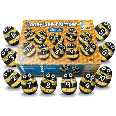 Yellow Door Honey Bee Number Stones, Set of 20 (YUS1094)