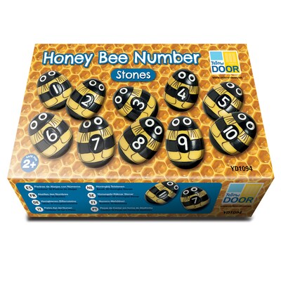 Yellow Door Honey Bee Number Stones, Set of 20 (YUS1094)