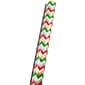 JAM Paper® Christmas Wrapping Paper, 25 Sq Ft, Chevron Stripe, Sold Individually (165532237)