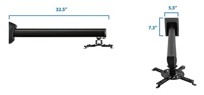 Mount-It! Projector Wall Mount for Short Throw and Standard Projectors