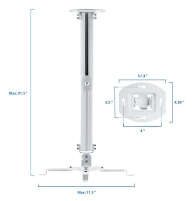 Mount-It! Ceiling Projector Mount Height Adjustable Universal Stand